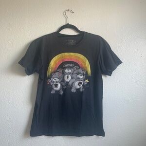 2/$15 Don't care bears by Alex Solis black t-shirt